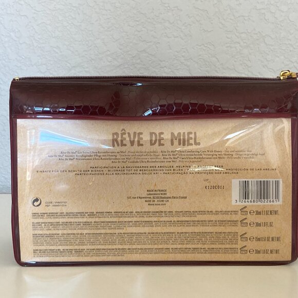 NUXE Rêve de Miel Cocooning Set – 4 Skincare Items + Pouch (New) - Picture 7 of 8